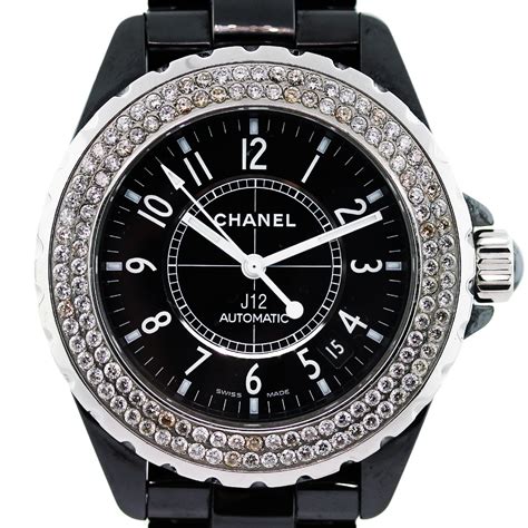 black chanel watch women'